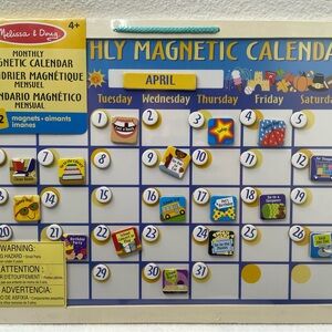 Melissa & Doug Hanging Magnetic Monthly Wall Calendar